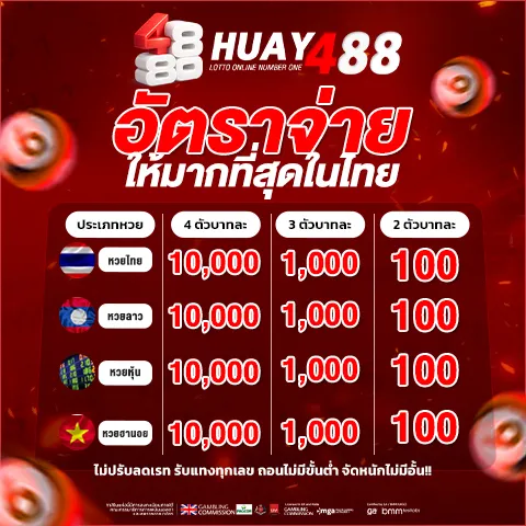 อัตราจ่าย-HUAY488 เว็บไซต์แทงหวยออนไลน์